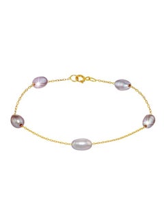 Buy 10 Karat Gold Pearl Bracelet in UAE