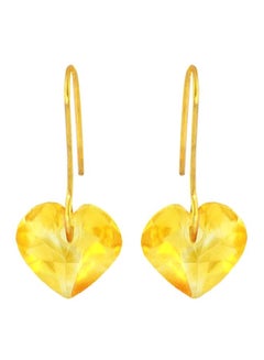 اشتري 10k Gold Citrine Heart Earrings في الامارات