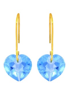 اشتري 18k Gold Topaz Heart Earrings في الامارات