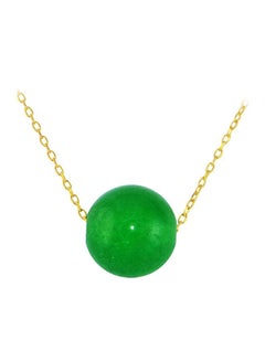 Buy 10 Karat Gold Jade Pendant Necklace in UAE