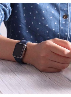 Shop D'VOGUE Compatible With Apple watch iWatch Series 6/5/4/3/2/1 42/44cm  Midnight Blue online in Dubai, Abu Dhabi and all UAE