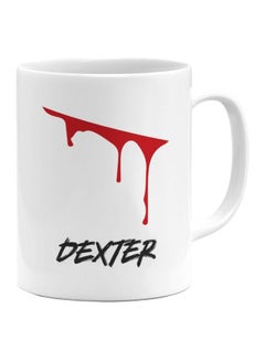 Buy Dexter Fan Art Printed Coffee Mug White/Red/Black in UAE