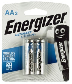 Buy Pack Of 2 AA  Ultimate Lithium Battery Silver/Blue in Egypt