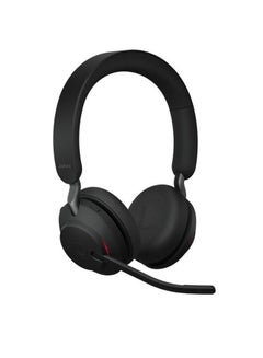 Buy Evolve2 65 Bluetooth Over ear Headphones with mic Black in Saudi Arabia