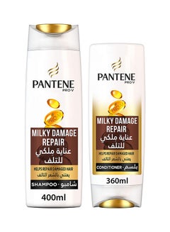 Buy Milky Damage Repair Shampoo And Conditioner Set 760ml in UAE