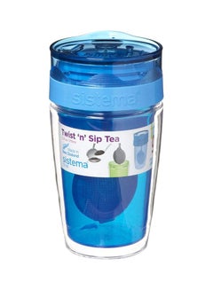 Buy Twist N Sip Tea Tumbler Blue 370ml in Saudi Arabia