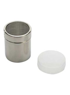 Buy Powder Sugar Duster With Cap Silver 2.7x5.25x6.5inch in Saudi Arabia