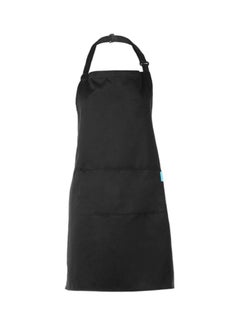 Buy Polyester Kitchen Apron Black in UAE