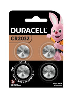 Buy Pack of 4 Long Lasting Specialty 2032 Lithium Coin Battery 3V With Baby Secure Technology Multicolour in Saudi Arabia