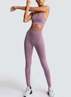 Buy 2-Piece Top And Bottom Set purple in Saudi Arabia