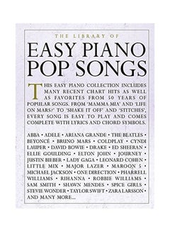 اشتري The Library of Easy Piano Pop Songs Paperback في الامارات