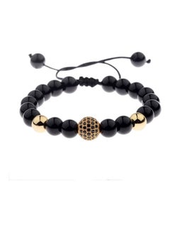 Buy Onyx Zircons Rope Chambala Bracelet in UAE