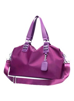 Buy Exclusive Solid Design Shoulder Bag Purple in UAE