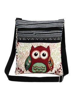 اشتري Cute Embroidered Owl Tote Bag Multicolour في السعودية