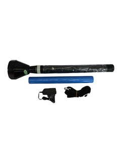 Buy Rechargeable LED Handheld Search Light Torch Black/Blue in UAE