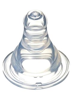 Buy Peristaltic Silicone Slim Neck Nipple, Medium Flow, 4-5+ M - Clear in UAE