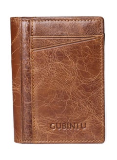 Buy Leather Wallet Brown in Saudi Arabia