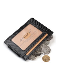 Buy Snap Detail Leather Wallet Black in Saudi Arabia