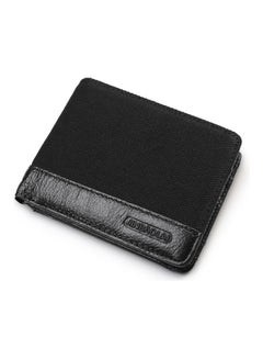 Buy Leather Wallet Cowhide Change Silver Bag Personalized Black in Saudi Arabia