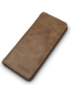 Buy Leather Wallet Light Coffee in Saudi Arabia