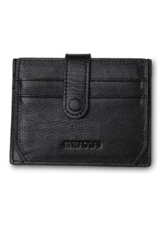 Buy Leather Card Wallet Black in Saudi Arabia