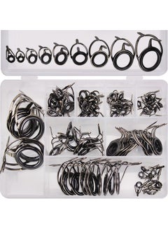 Buy 85-Piece Surf Casting Fishing Rod Guide Rings Set 19 x 19cm in UAE