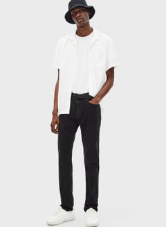 Buy Slim Fit Jeans Black in UAE