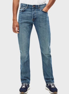 Buy Regular Slim Fit Jeans Blue in UAE