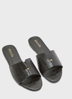 Buy Croc Slide On Sandals Black in UAE