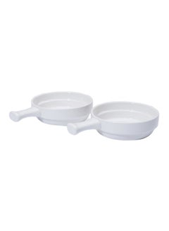 Buy 2-Piece Pie Dish Set White 14.5x21x4.6cm in UAE