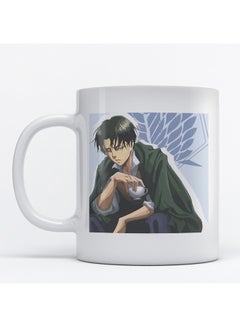 Buy Attak on Titan Anime Coffee and Tea Mug White 350ml in Saudi Arabia