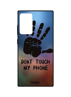 اشتري Slogan Hand Printed Case Cover For Samsung Galaxy Note20 Ultra أزرق\بني\أسود في الامارات