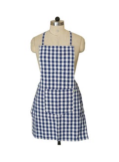 Buy Cotton Printed Apron Blue/White Medium in Egypt