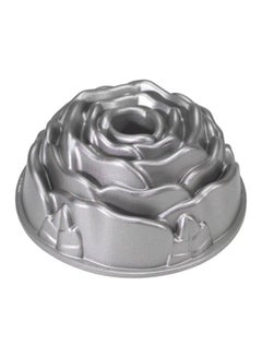 Buy Rose Bundt Cake Pan Grey 8.5inch in Saudi Arabia