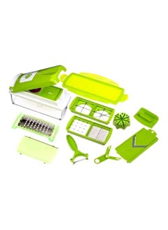 Buy 11-In-1 Vegetable And Fruit Slicer Green/White in Saudi Arabia