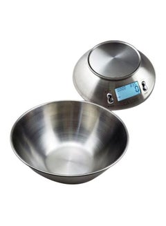 Buy Stainless Steel Bowl Digital Kitchen Scale Silver in Saudi Arabia