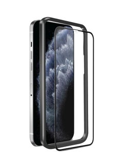 Buy 3D Tempered Glass Screen Protector For Apple iPhone 12 Clear/Black in Egypt