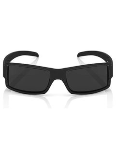 Buy Men's Rectangular Frame UV Protected Sunglasses P040BK1 in UAE
