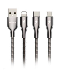 اشتري موصل كابل USB كينج كونج برو 3 في 1 فضي/ تارنيش في السعودية