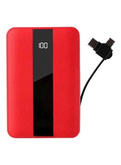 Buy 10000.0 mAh Sinjur Series Power Bank Red/Black in Saudi Arabia