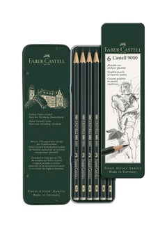 اشتري 6-Piece Castell 9000 Pencils Green في السعودية