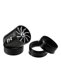 Buy Universal Fuel Gas Saver Air Filter Intake Single / Double Supercharger Turbine Turbo Fan in UAE