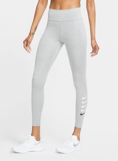 Buy Swoosh Run 7/8 Running Leggings Particle Grey/Reflective Silv in UAE