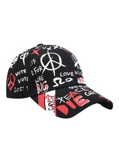 Buy Letter Pattern Sun-Proof Cap Black in UAE