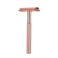 Buy Stainless Steel Double Edge Shaving Razor Rose Gold 13.4 x 4 x 6.5cm in Saudi Arabia