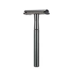 Buy Stainless Steel Double Edge Shaving Razor Black 13.4 x 4 x 6.5cm in Saudi Arabia