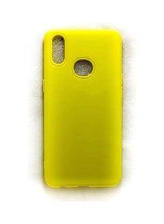 Buy Back Cover Silicon Case Cushioned For Samsung A10S Yellow in Egypt