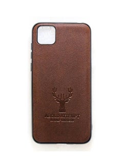 Buy Back Leather Cover For Huawei Y5P Dark Dark Brown in Egypt