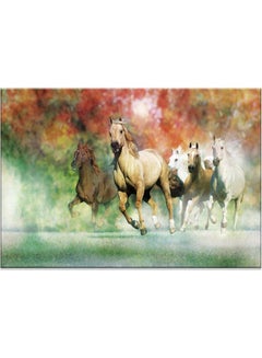 Buy Animals Design Framed Vinyl Tableau Multicolor 50x70cm in Egypt