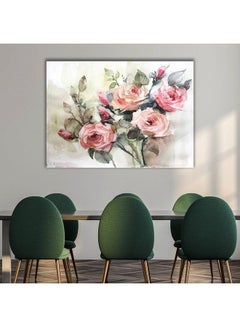 Buy Floral & Botanical Design Framed Vinyl Tableau Multicolor 40x60cm in Egypt